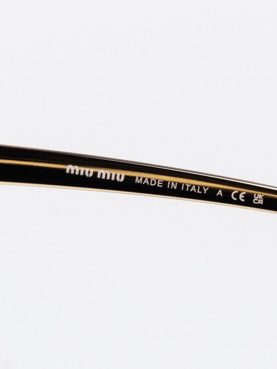 Miu Miu Women Sunglasses Gold Yellow Gradient Square MUA57S 5AK20S NEW AUTHENTIC main image 5